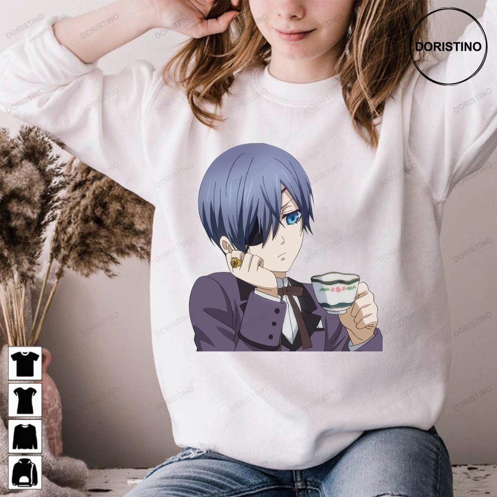 Drink Tea Ciel Phantomhive Kuroshitsuji Awesome Shirts